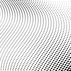 Abstract halftone wave dotted background