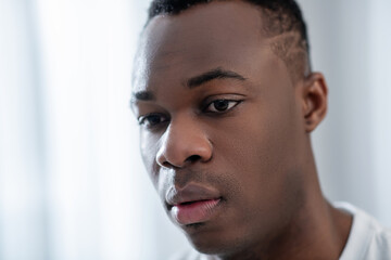 Portrait picture of a dark-skinned young guy