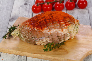 Chicken roll with herbs