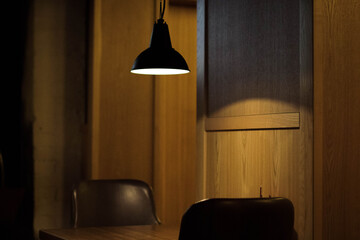 lamp in a cafe