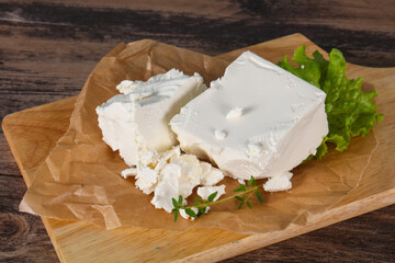 Greek traditional Feta soft cheese