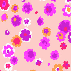 Floral seamless pattern For textile, wallpapers, print, wrapping paper. Vector stock illustration.