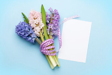 Hyacinth flowers bouquet