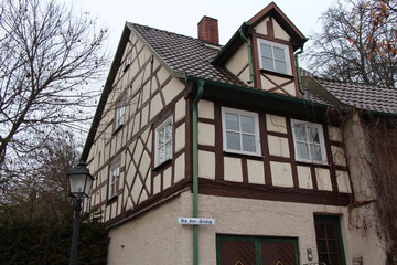 old half timbered house