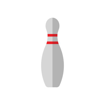 Bowling pin flat icon