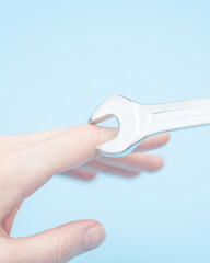 concept of manual therapy and osteopathy. concept of joint treatment by traditional medicine.