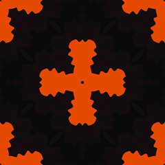 Geometric vector pattern with triangular elements. Seamless abstract ornament for wallpapers and backgrounds. 