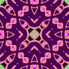 Geometric vector pattern with triangular elements. Seamless abstract ornament for wallpapers and backgrounds. 