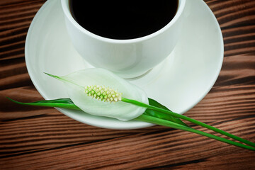 coffee and flower