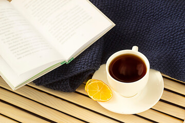 tea, a blanket and a book