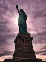 Fototapeta na wymiar The Statue of Liberty in New York City NYC USA