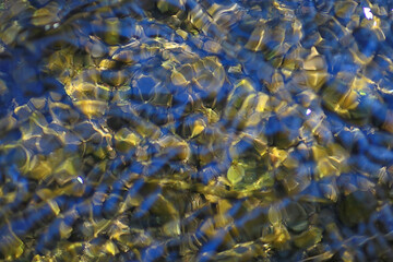 clean transparent fresh water stream background nature abstract