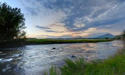 UMZIMKULU RIVER, Underberg, Kwazulu Natal, South Africa. 