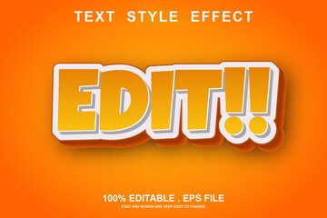 edit text effect editable