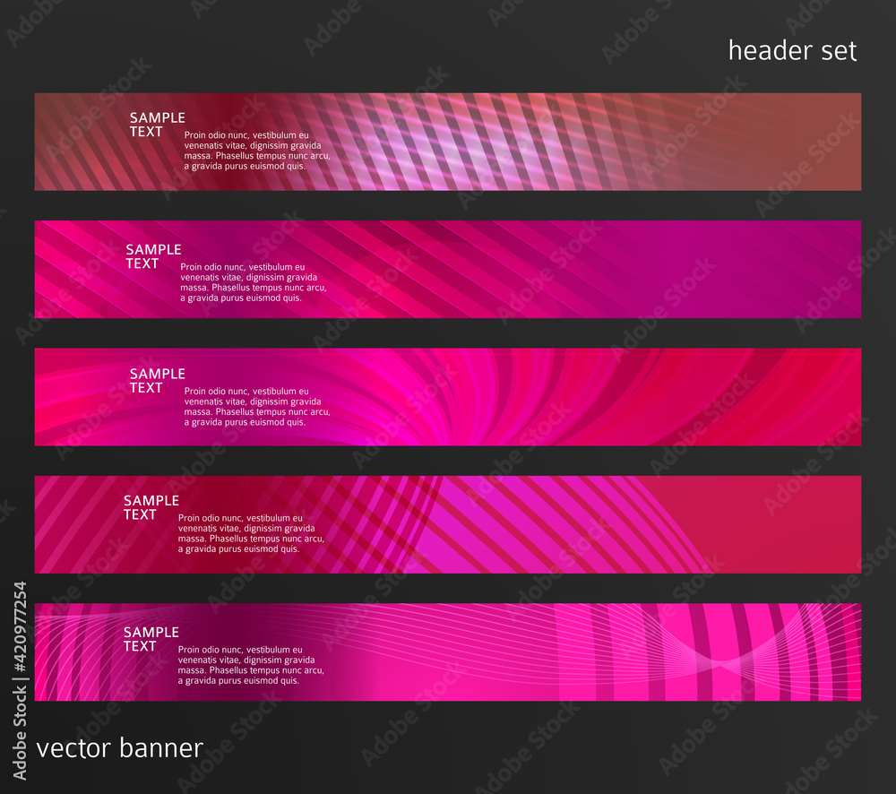 Sticker set design elements business presentation template. vector illustration horizontal web banners backg