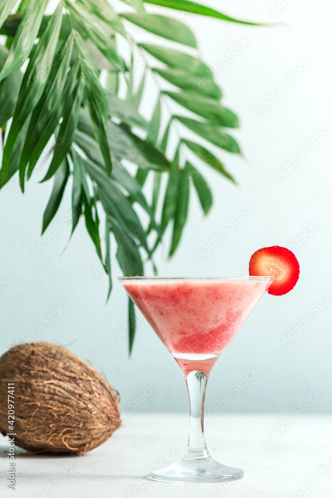 Poster Coconut Strawberry Daiquiri Cocktail