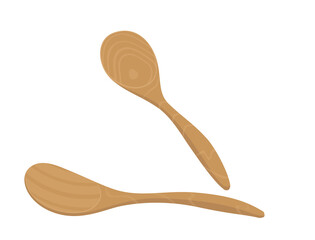 a spoon made of wood so that the motive is still visible