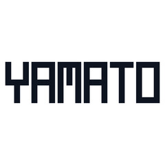 Yamato city Kanagawa prefecture Japan logo icon sign Modern geometric lettering Abstract game design Cartoon style Fashion print clothes apparel greeting invitation card cover flyer poster banner