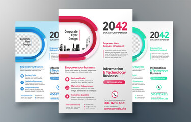 City Background Business Book Cover Design Template