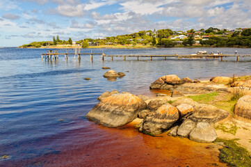 The tranquil water of the Hardy Inlet is ideal for fishing, swimming, boating or kayaking -...