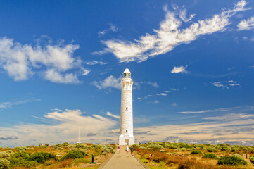Cape Leeuwin Lighthouse is on the most south-westerly mainland point of the Australian continent -...