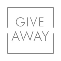 Obraz premium Giveaway banner. Vector