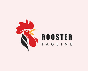 rooster logo head rooster logo animal creative design © BARKAH 06