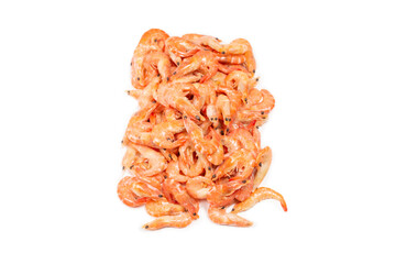 Shrimps isolated on a white background.
