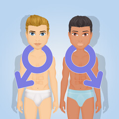 couple of two homosexual men