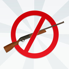 hunting prohibition icon