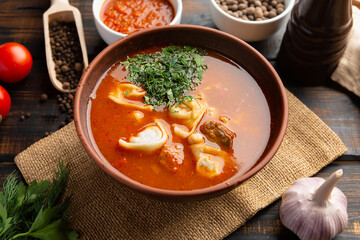 Uzbek chuchvara is a kind of dumpling popular in Central Asia.