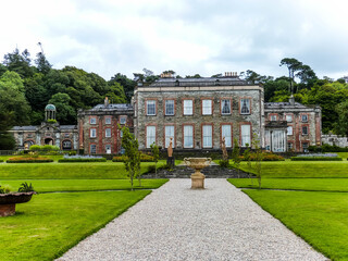 old historical castle in irish landscape