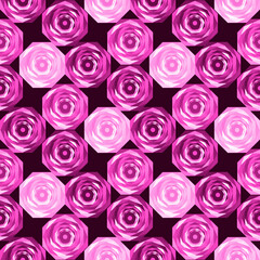 roses. abstract seamless pattern in lilac and pink tones.