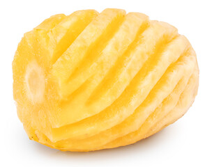 Pineapple fruit with slice isolated on white background, Fresh Pineapple on White Background With clipping path.