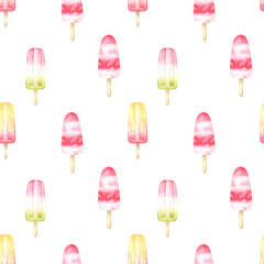 Popsicle Seamless Pattern