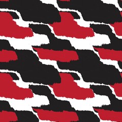 Christmas Brush Stroke Fur Seamless Pattern