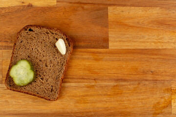 Pickled cucumber on white background