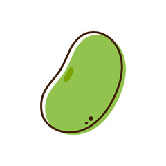 Mung Bean vector. Mung Bean on white background.
