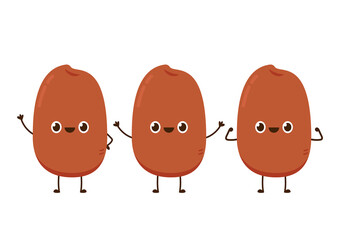 Peanuts character design. Peanuts on white background.