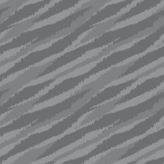 Black and White Brush Stroke Fur Seamless Pattern