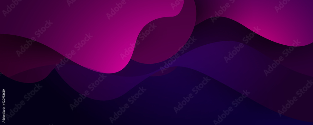 Aufkleber abstract dynamic flow fluid wave curve lines background. vector design template for banner, advertis