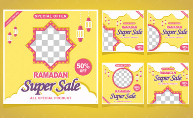 Ramadan sale instagram posts collection