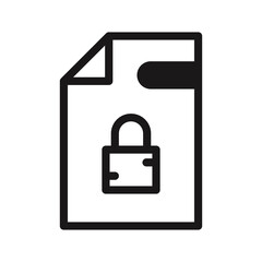 File icon on white background. Vector