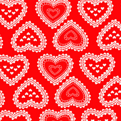 Hearts pattern background, for wrapping paper, greeting cards, posters, invitation, wedding and Valentines cards.