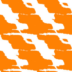 Orange Brush stroke fur pattern design for fashion prints, homeware, graphics, backgrounds