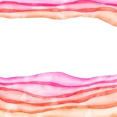 Watercolor colorful stripes and waves background wallpaper