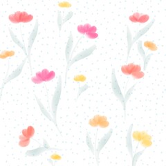 Watercolor colorful abstract floral texture background wallpaper