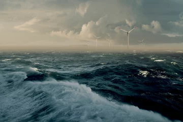 Fotobehang Offshore Windpark © hafenkieker