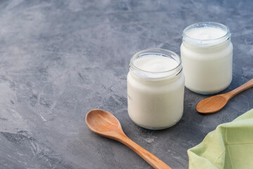 Natural Yogurt with granadine (healthy breakfast)