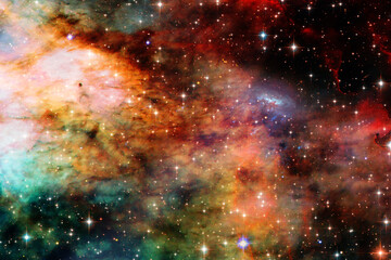 Space Background with Colorful Galaxy Cloud Nebula. The elements of this image furnished by NASA.
